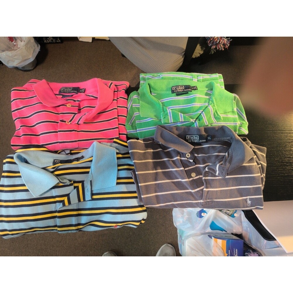 Polo Ralph Lauren Polo Golf Jersey XL Short Sleeve Lot Of 4
